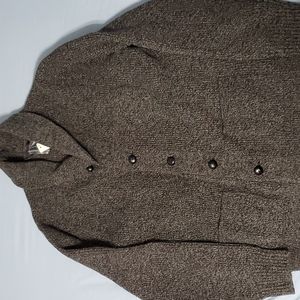 J Crew NWT Large 100% lambswool marled shawl collar cardigan